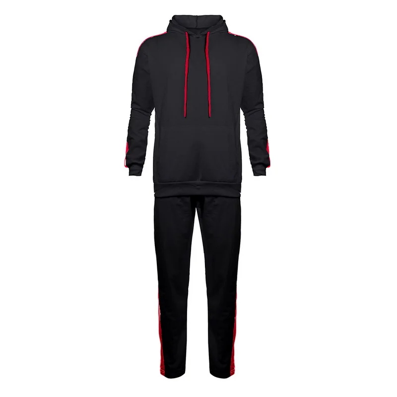 CYSINCOS, комплект из 2 предметов, спортивный костюм для мужчин, бренд, Осень-зима, толстовка с капюшоном+ штаны на шнурке, мужские полосатые Лоскутные толстовки