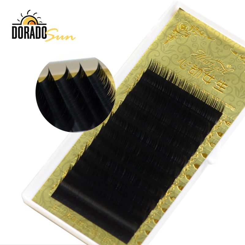 

Doradosun Faux Mink False Eyelashe Extention Soft Silk Protein Fake Eyelashes Natural Individual Lashes