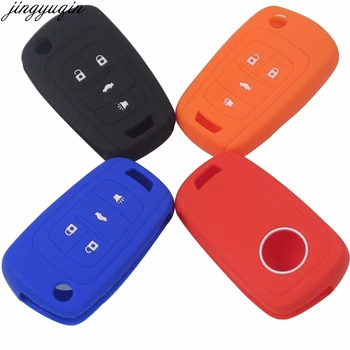 

Remote 4 Button Silicone Flid Folding Car Key Cover Case For Chevrolet Cruze Trax Lova Malibu For Buick For Opel Mokka