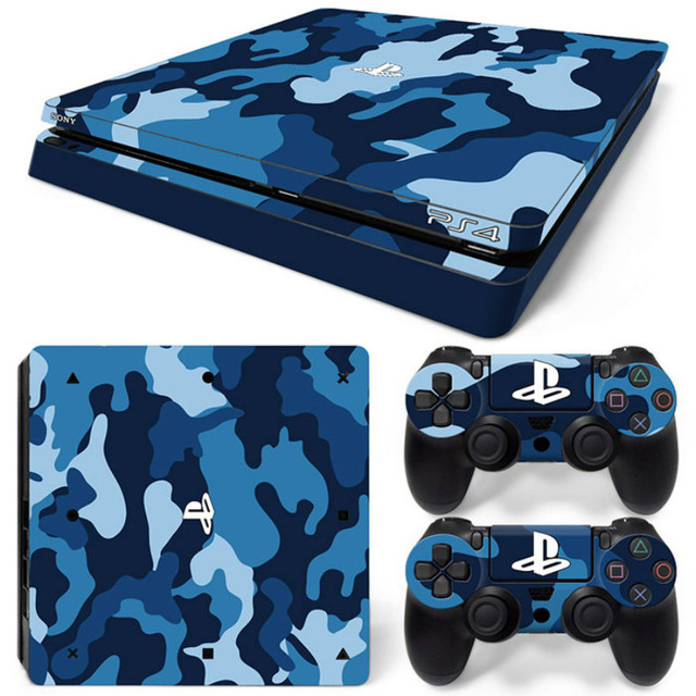 For PS4 Slim Skin Sticker For PlayStation 4 Console and Controllers For PS4 Slim Gamepad Controller Sticker Decal