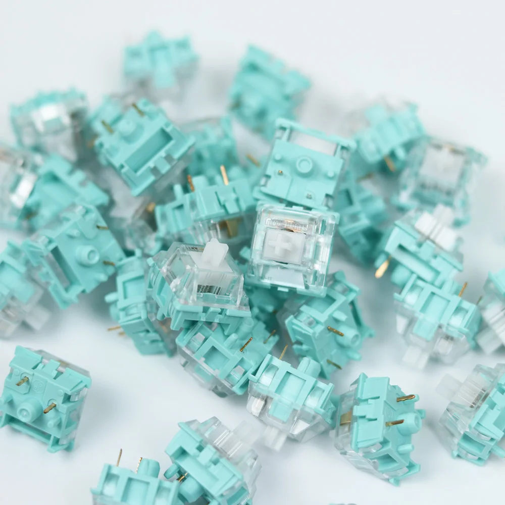 

OUTEMU Silent Forest switch no slot tops Silent tactile 62g 68g 5pin for custom mechnical keyboard