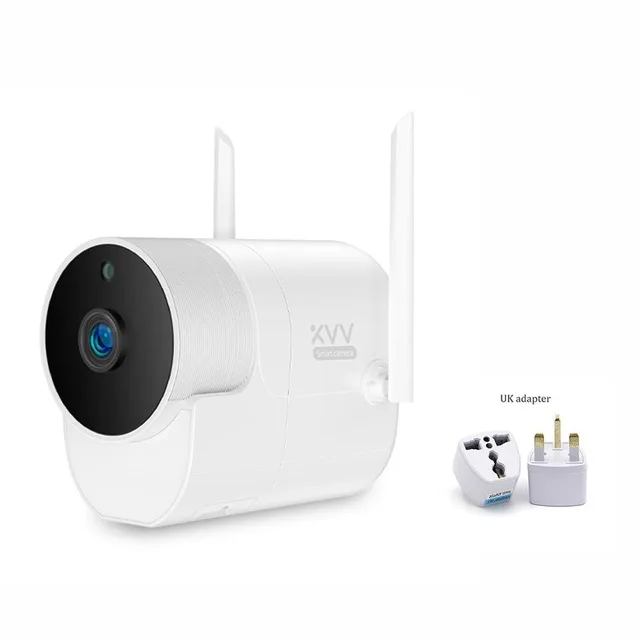 Xiao mi Xiaovv наружная камера видеонаблюдения Panora mi c 1080P беспроводная Wi-Fi камера ночного видения высокой четкости с приложением mi home - Цвет: add UK plug