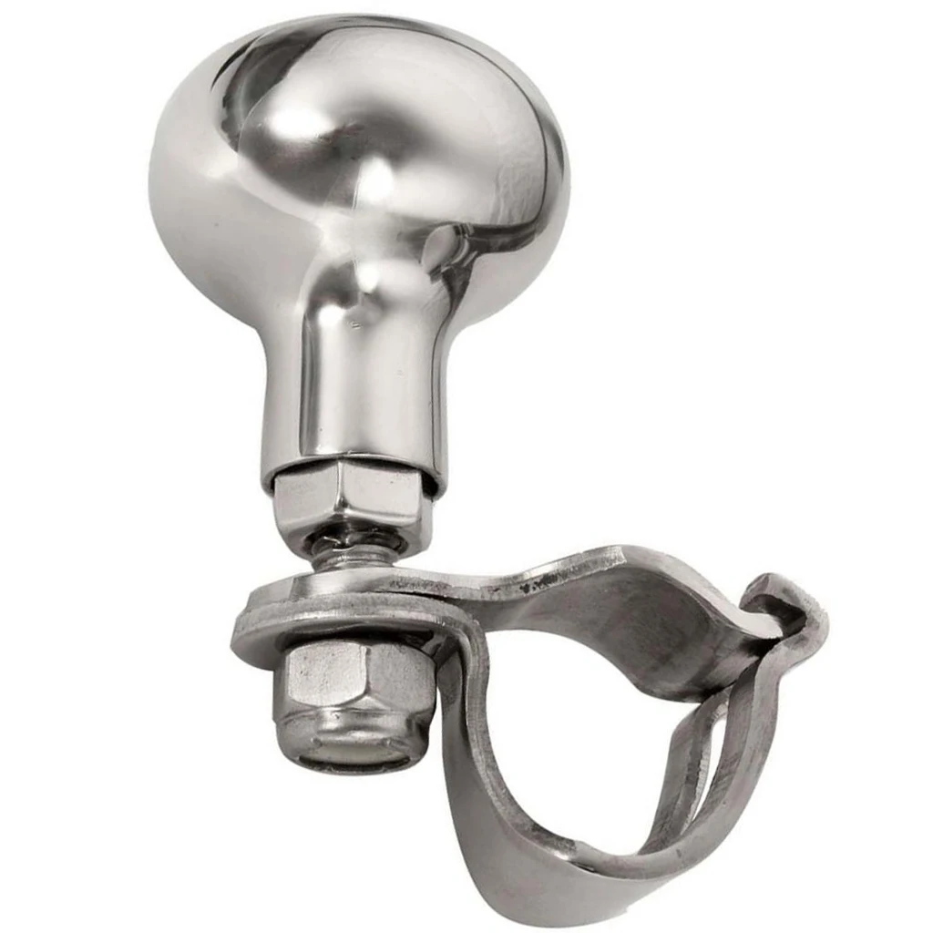 Лодка Руль Ручка для маневрирования Spinner Ручка-нержавеющая сталь(серебро