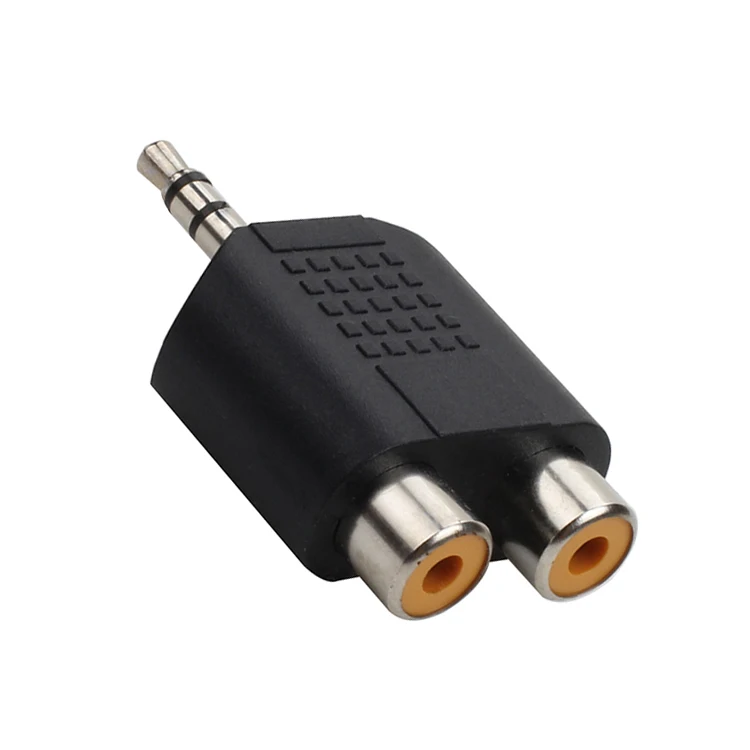 1pcs 3.5mm Male / Female Plug Jack Stereo Coupler Adapter 3.5 mm Mono  Stereo to 6.35 RCA Charging Connector for iPhone PC Phone