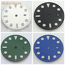Parnis 1 шт. 31,5 мм черный/белый/синий/зеленый/стерильный циферблат для ETA 2836/2824, Mingzhu DG2813/3804, механизм Miyota 82 series