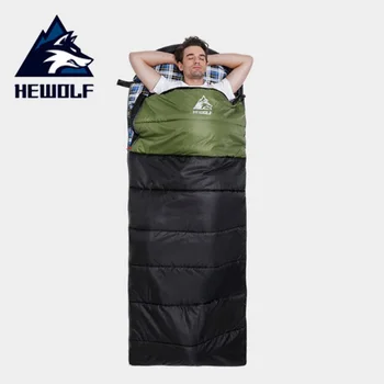 

HEWOLF Camping Sleeping Bag Thickening Fill Lightweight Winter Envelope Backpacking Waterproof Sleeping Bag Outdoor Hiking