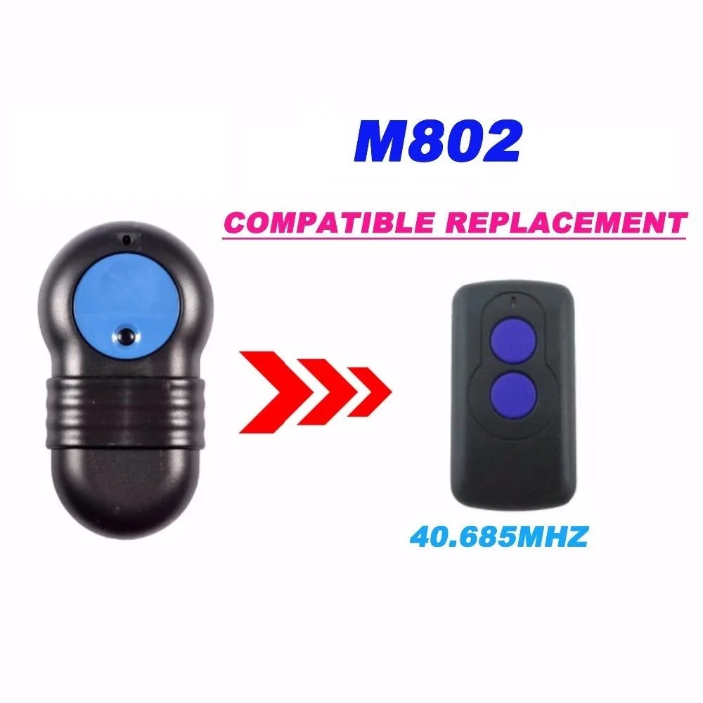 

1pcs For M802 40.685Mhz Garage door remote replacement remote control