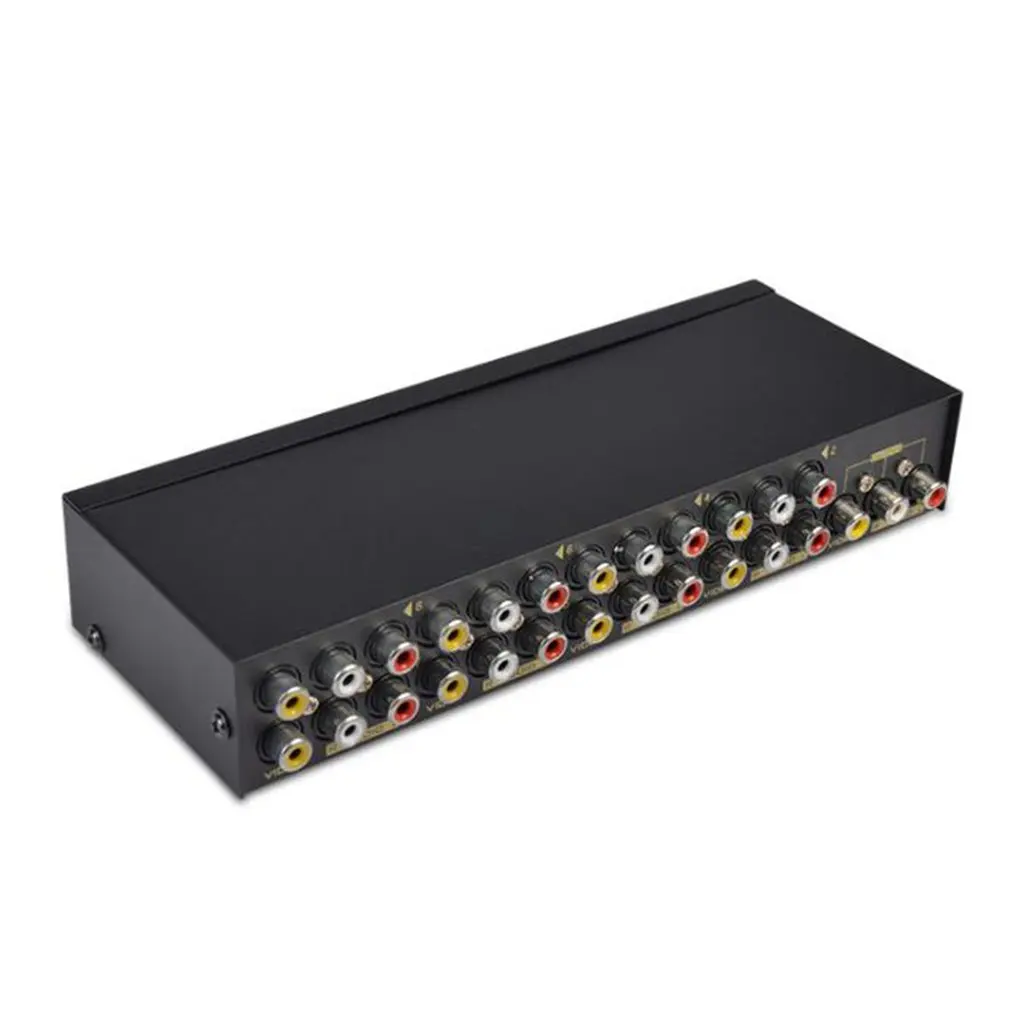 

2020 new AV Switch Box Composite Selector 8 Port RCA Audio Video 8 In 1 Out To TV Swithcer Adapter for DVD HDTV Converter