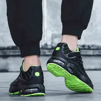 

Air cushion running shoes breathable lace-up casual shoes low-top sport shoes sneakers men