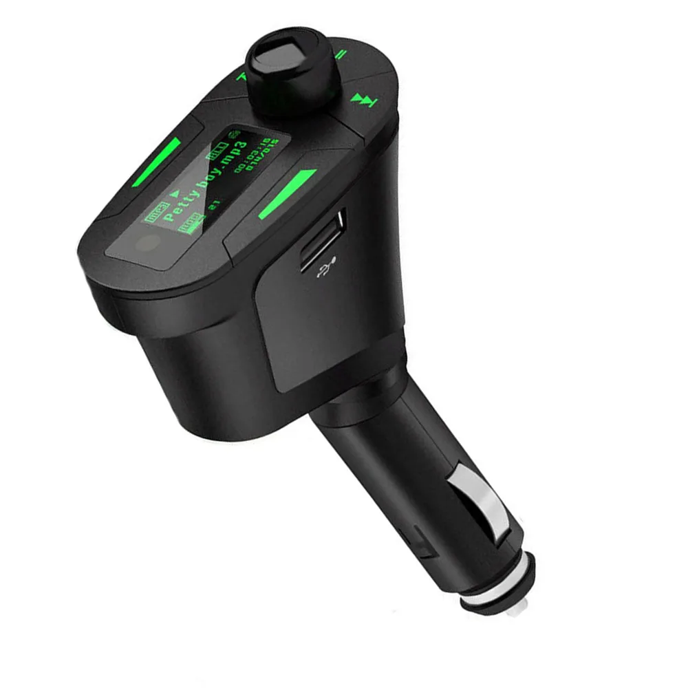 1 шт. автомобильный fm-передатчик Aux-In SD/MMC/USB модулятор пульт дистанционного управления 12 в автомобильный комплект MP3-плеер зеленый ЖК-экран
