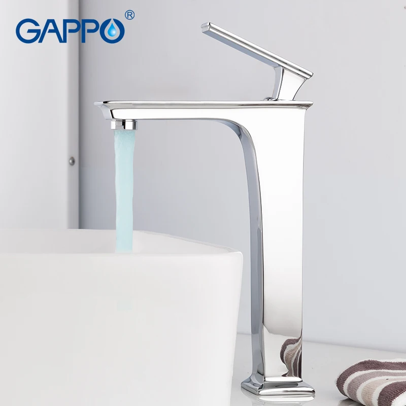 GAPPO Basin Faucets chrome basin mixer bathroom faucet tap waterfall faucet water tap single handle brass tap faucet torneira