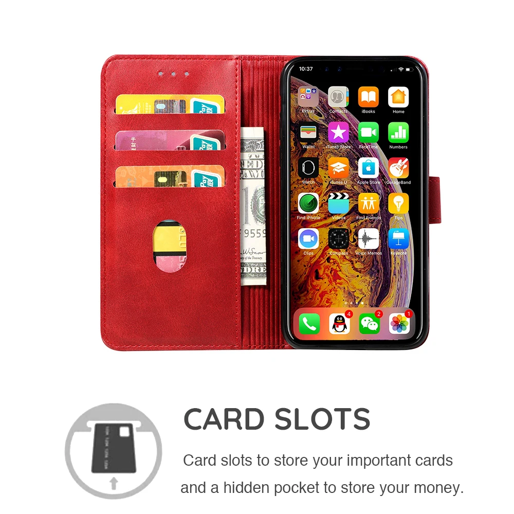 Для fundas iPhone 11 Чехол кожаный защитный раскладушка чехол для coque iPhone XR чехол 5 5S SE 6 7 8 Plus X XS 11 Pro Max чехол