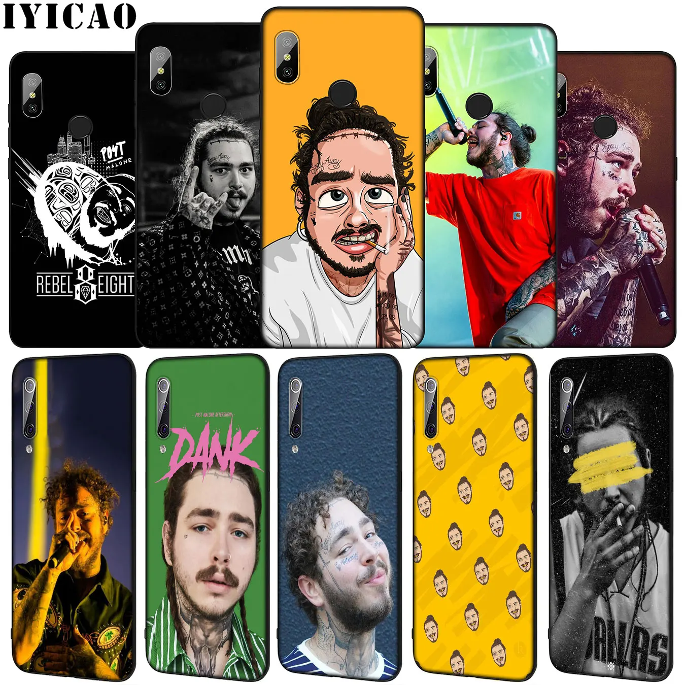 Post Malone pop Мягкий силиконовый чехол для телефона Xiaomi Mi 10 9 9T A3 Pro 8 SE A2 Lite A1 CC9 CC9E 6 pocophone