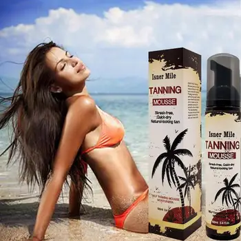 

100ml Long Lasting Sunless Tanning Self Tan Organic Self Tanner Natural Tan Mousse Long Lasting Bronze Fake Tan Body Lotion