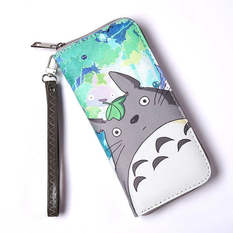 2 стиля аниме Мой сосед Тоторо Длинные кошельки на молнии красочные печатные с
