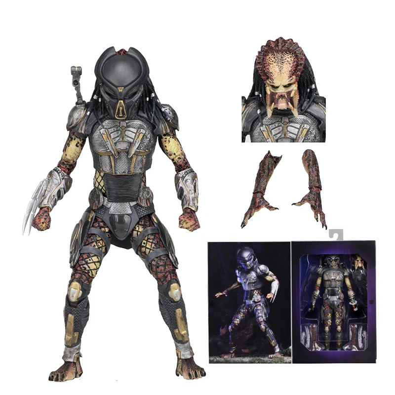 NECA 2 шт. голова инопланетяне против Хищника конечная беглый Хищник Unmasked фигурка модель игрушки кукла для подарка