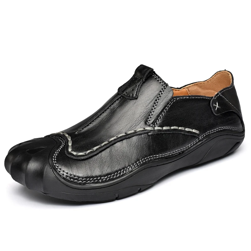 

Best Selling Men Loafers Footwear Rubber Bottom Man Casual Shoes Leather Men Flats Shoes Wearable Non-Slip Mens Drive Shoes