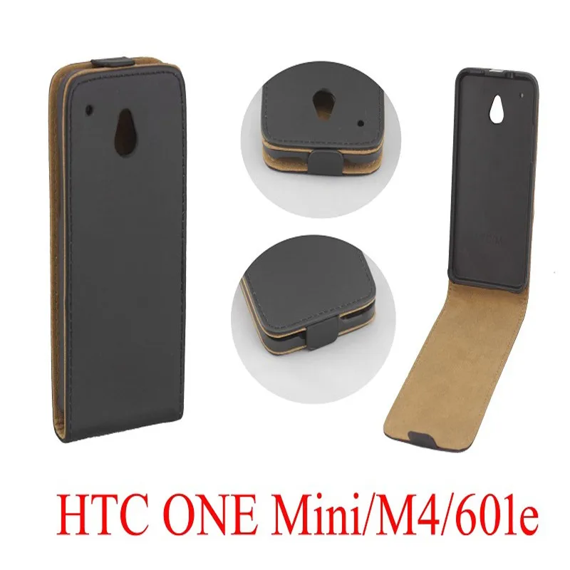 Вертикальный флип-чехол из искусственной кожи чехлы для HTC ONE MINI M4 601E чехол ТПУ