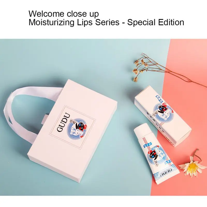 3Pcs White Rabbit Hand Cream Moisturizing Lip Balm Perfume Gift Pack Makeup Set