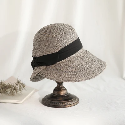 Style 3 Женский сплошной цвет Raffia женский головной Убор От Солнца летнее пляжный отдых морское солнце шляпы женские солнцезащитные козырек шапки - Цвет: Style 3