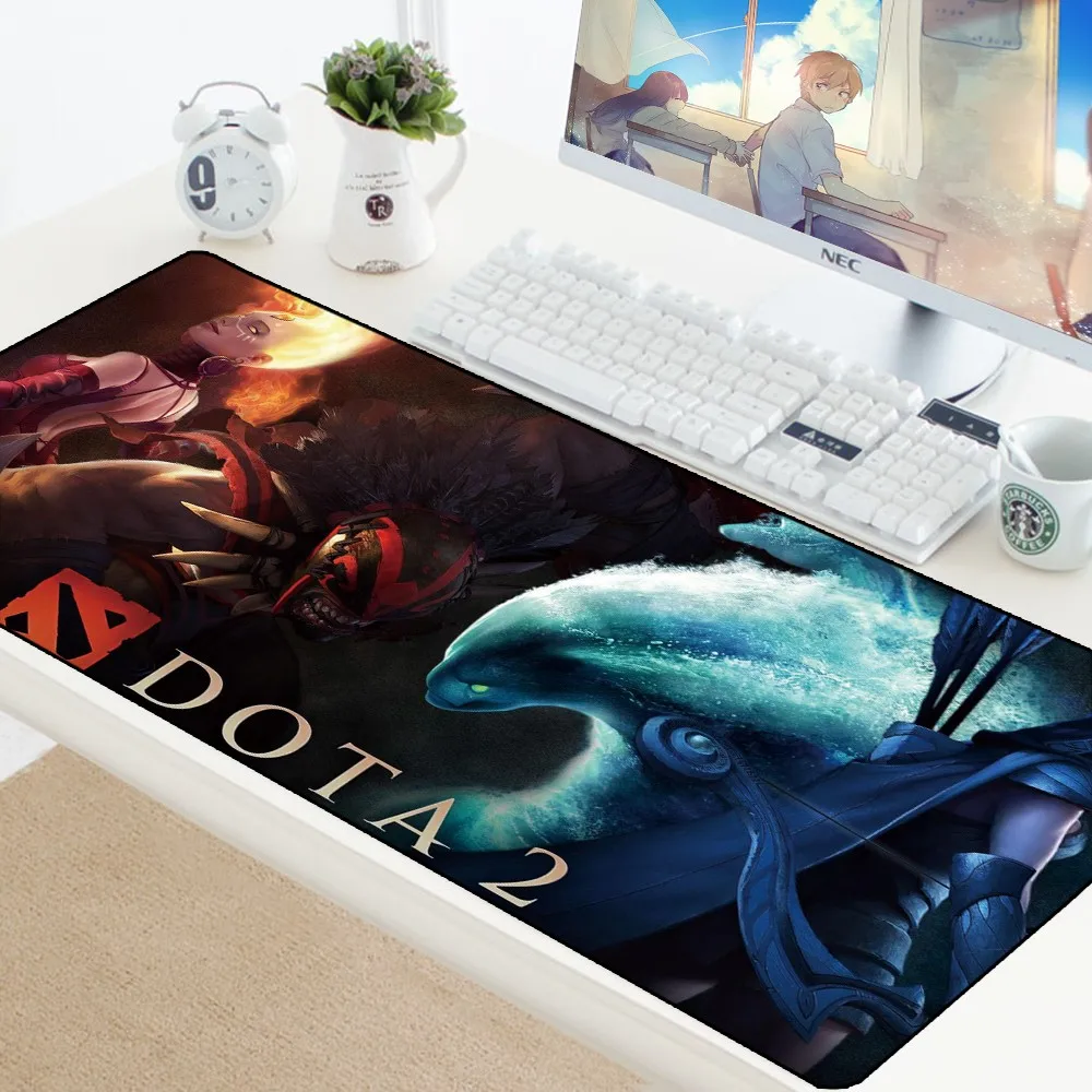 Dota 2 Mouse Pad Speed Gaming Padmouse Large XL Mouse Mat Rubber Laptop Lockedge Keyboard Pad Gamer