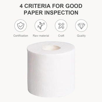 

10 Rolls Toilet Paper 3 Layers Paper Bathroom Toilet Kitchen Paper Tissue Cleaning Paper Wood Pulp Paper Strong Water Absorption