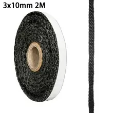 

Black Flat Stove Fire Rope Door Glass Seal Durable Fireplace Supplies Wood Burning High Temperature Resistance Home Winter