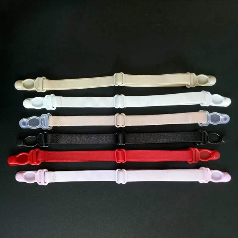 

Women Bra Underwear Non-slip Band Buckle Adjustable Bra Straps Solid All-match Practical Bra Strap 21-24cm