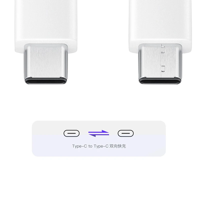 100%Original Samsung Note 10+ Dual Type C Cable Galaxy Charge cable quick fast charge USB 3.1 Type-C for A8S A9S A6S A80 A90