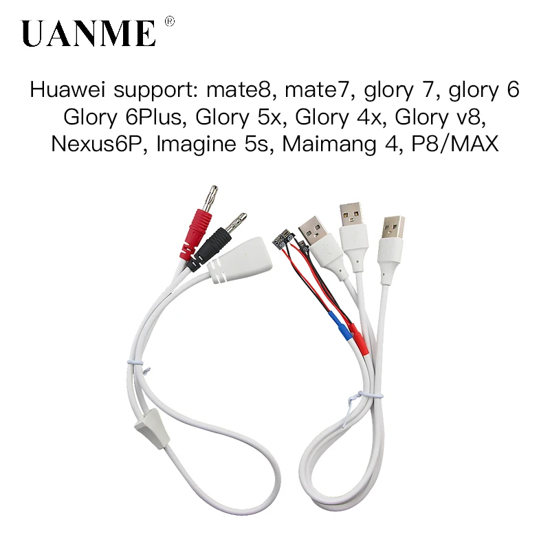 Phone Current Test Cable DC Power Supply Wire For Huawei Mate 7 8 Glory 4x 5x 6 6Plus 7 v8 Nexus 6P Imagine 5s Maimang 4 P8/MAX