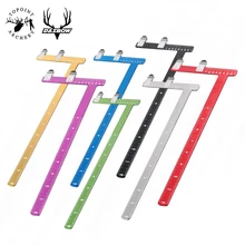 

Topoint TR134 Archery Hunting Recurve Bow T Square Ruler Steel Compound Bow Sports Arrow Tools Hunting Arrow T Ruler