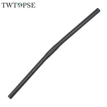 

TWTOPSE Titanium Bike Handlebar S Bar For Brompton Folding Bicycle Bike S Handlebar 25.4mm 560mm Titanium Parts For Birdy 3SIXTY