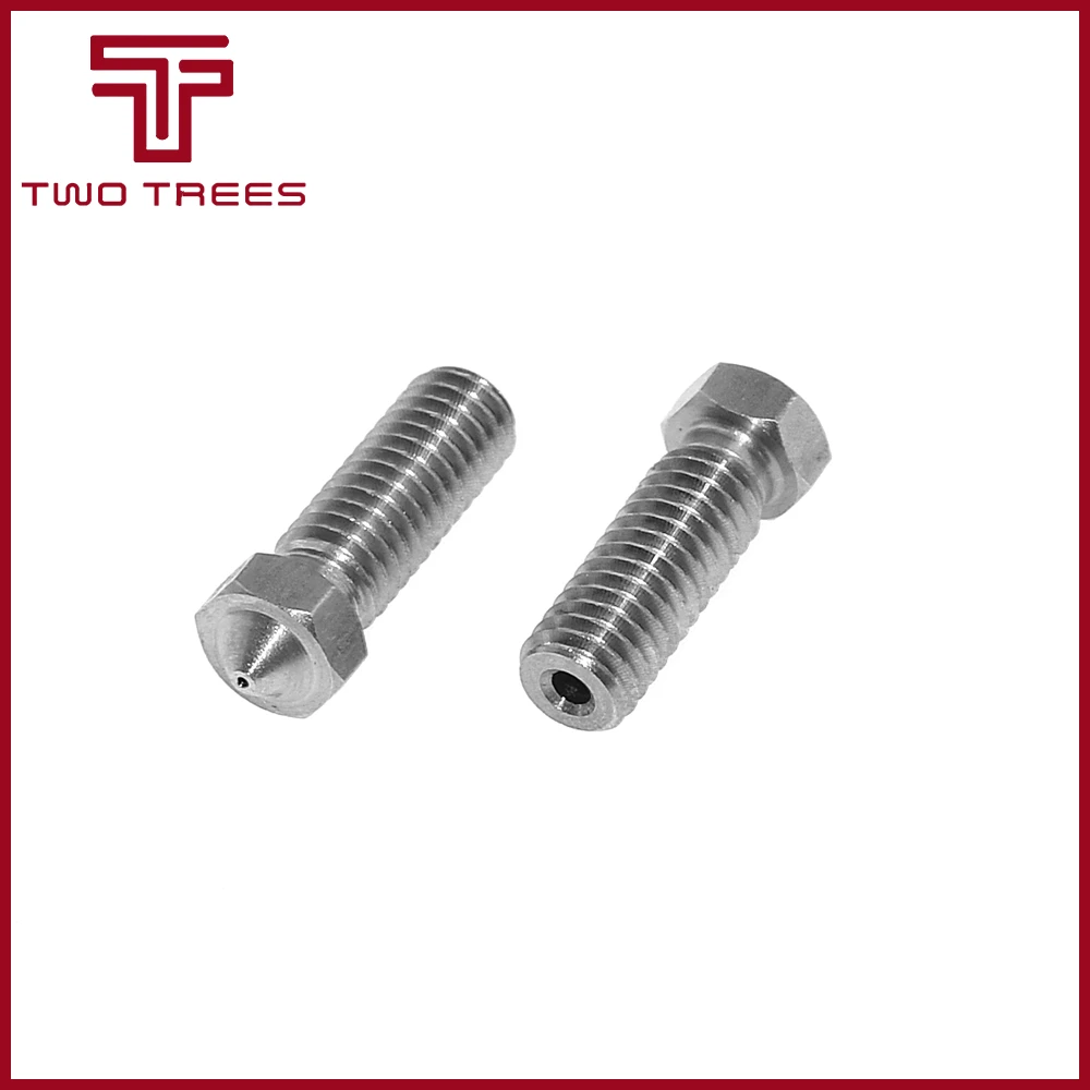 All metal Stainless steel Volcano Nozzle 0.4mm0.6mm0.8mm1.0mm1.75mm 3mm Lengthen Crater hotend For 3D Printer PLAABS (4)