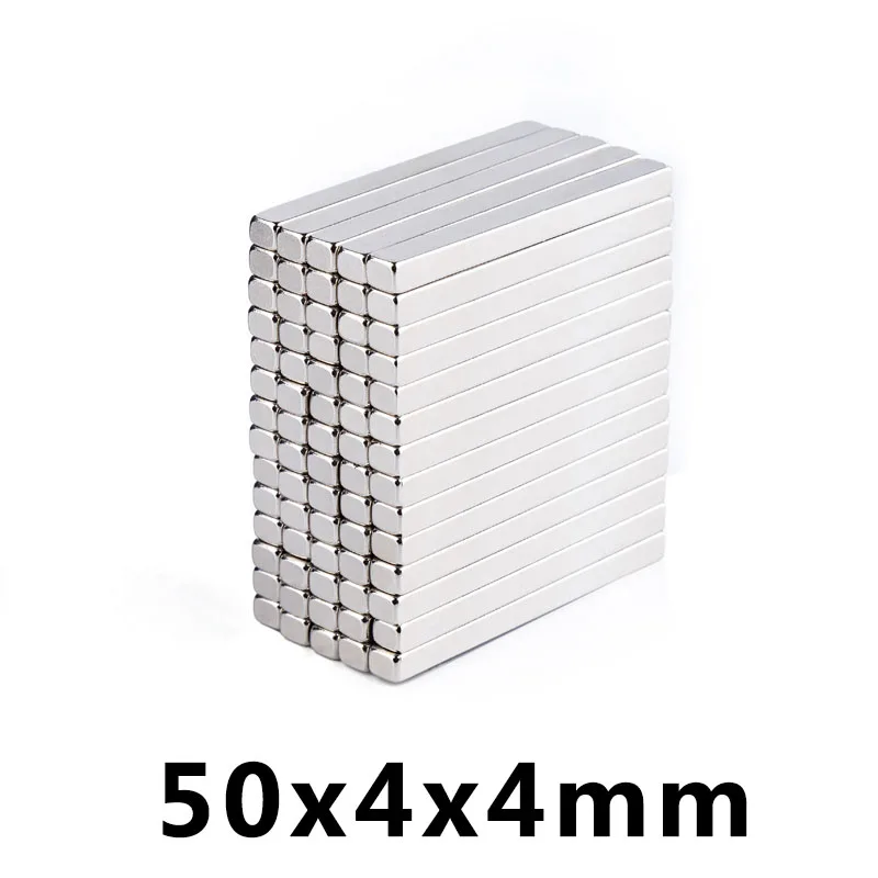 

100/200/300 PCS 50x4x4 mm n35 Super Strong Small 50*4*4mm Neodymium Magnets Rare Earth Powerful Magnet