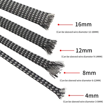 

Xangsane 20M nylon quilted shock absorber net shielded net HiFi audio power cable speaker cable signal cable outer cover