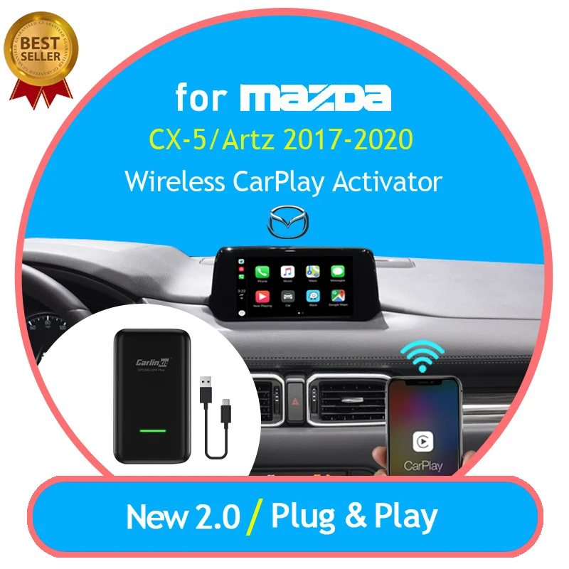 Carlinkit CarPlay2air беспроводной адаптер CarPlay для Mazda 2017 ~ 2020 OEM проводной | Автомобили и