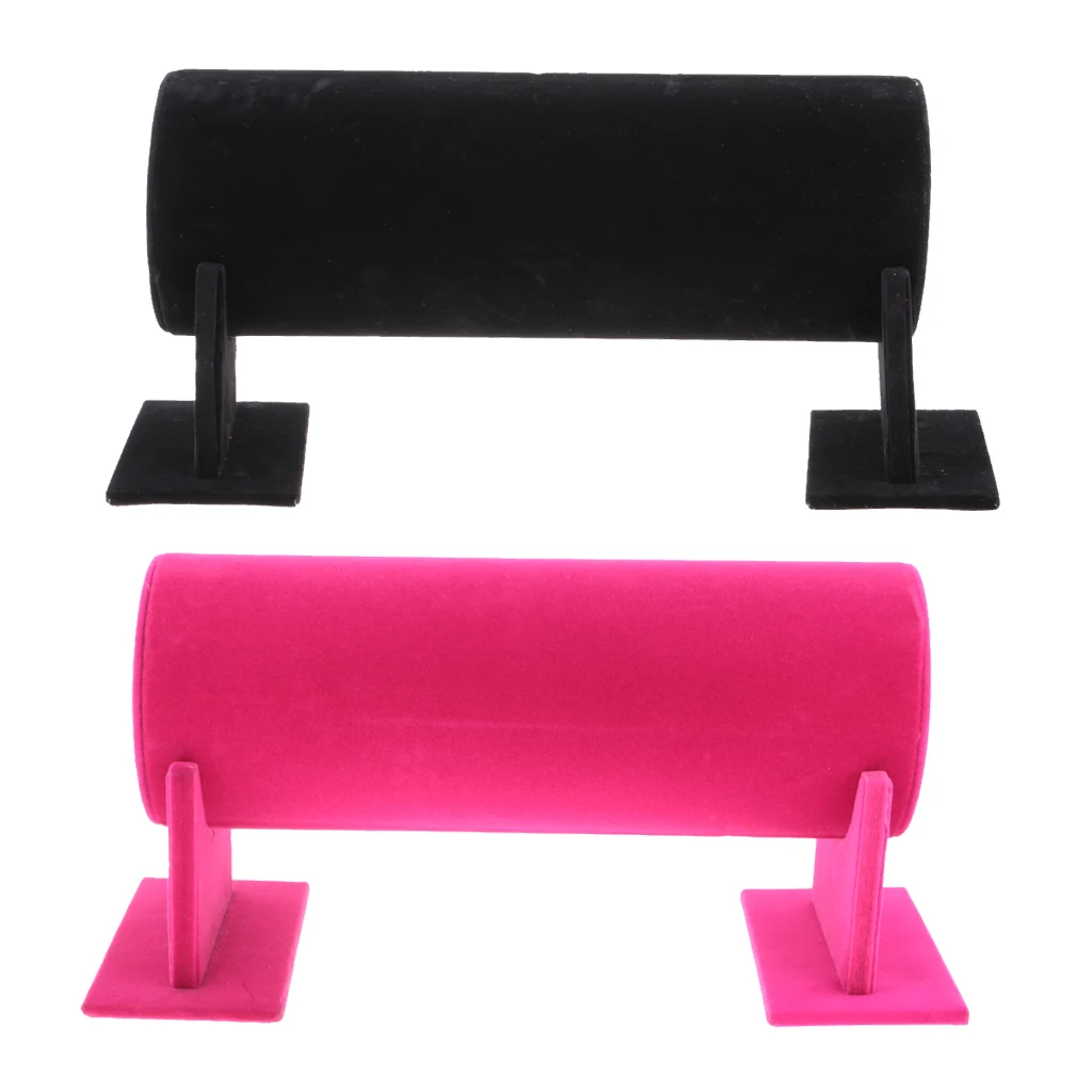  Velvet T-Bar Headband Holder Retail Shop Jewelry Display Stand Rack