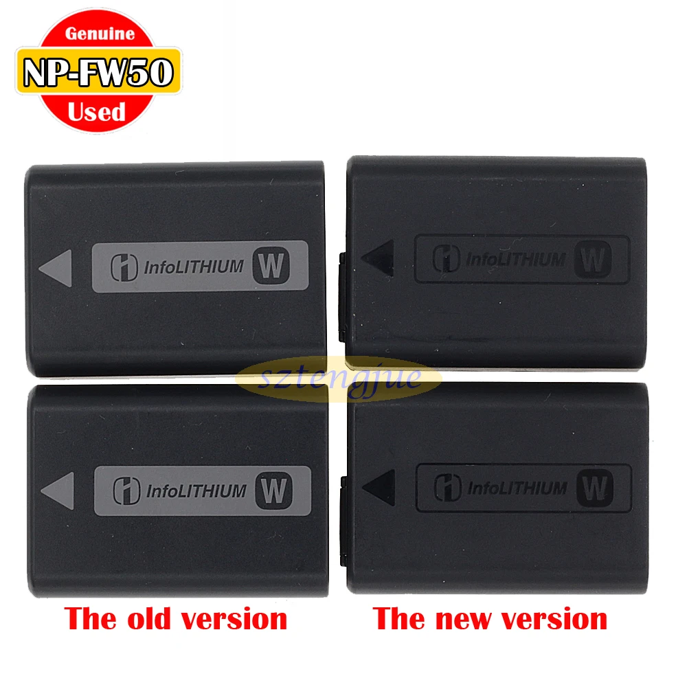 Б/у Оригинал NP FW50 батарея для ILCE 3000 5000 5100 6000 6300 6500 7M2 7R фотоаппаратов моментальной