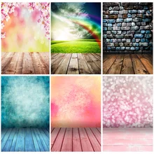 

Art Fabric Vintage Wood Planks Photography Backdrops Brick Wall and Floor Festival Background For Photo Studio 211001 YXX-112