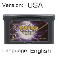 Pokeon Black Orb USA 32 бит видеоигры картридж Консоли Карты для nintendo GBA Pokeon SeLiquid ries Crystal Top Secret второе издание - Color: Pokeon Black Orb USA