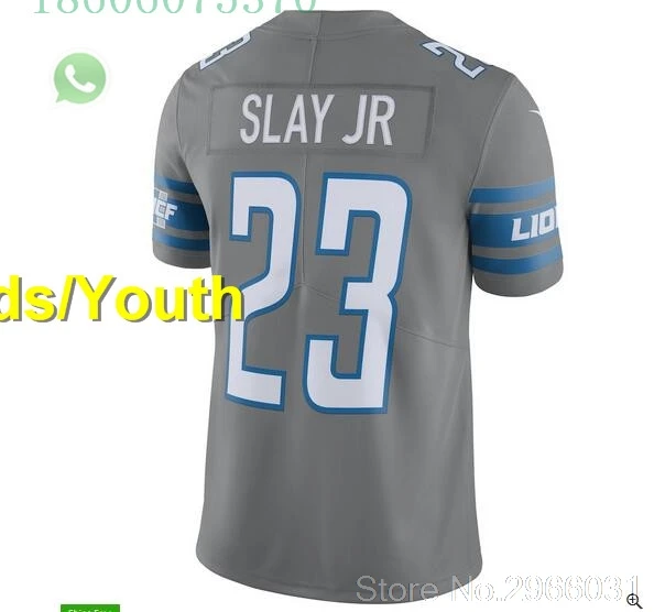 for kids youth Детройт А++ качественная детская одежда 9 Matthew Stafford 15 Golden Tate 20 Barry Sanders Frank Ragnow 1 Kerryon jonson 0 jersey - Цвет: for kids youth