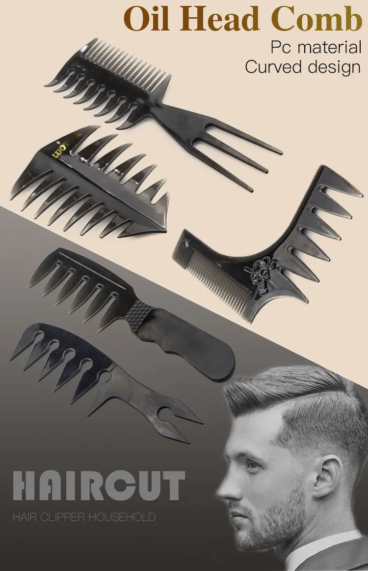 5 шт. набор масляная голова гребень набор Термостойкие антистатические прочный широкий гребень для волос набор Инструменты для укладки мужские Инструменты для укладки