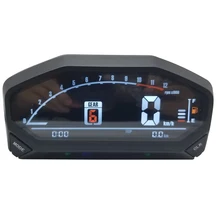 Velocímetro LCD LED Universal para motocicleta, odómetro Digital con retroiluminación, resistente al agua, tacómetro para 1,2,4 cilindros, YG150-23