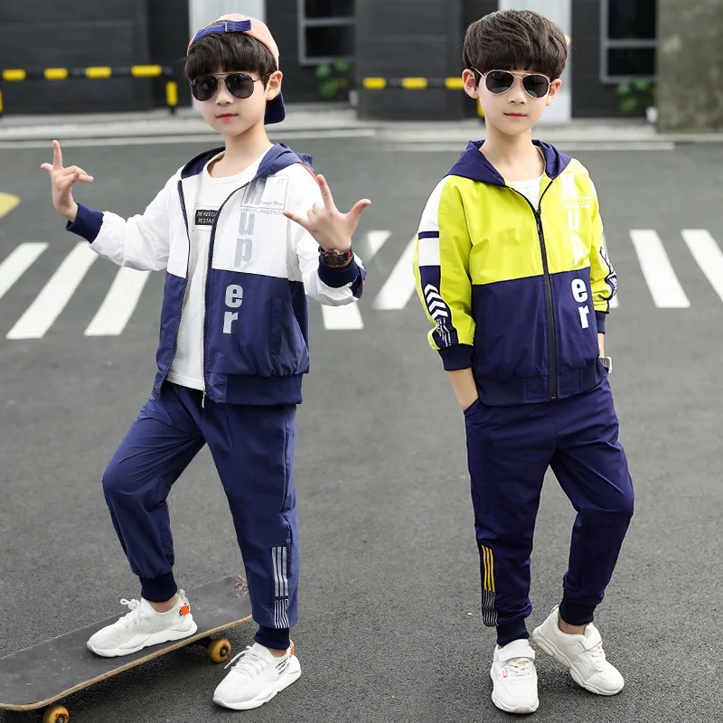

CHILDREN'S Garment BOY'S Autumn Clothing Set 2019 New Style Big Boy 10 Boy Spring And Autumn Sports Western Style Korean-style 1