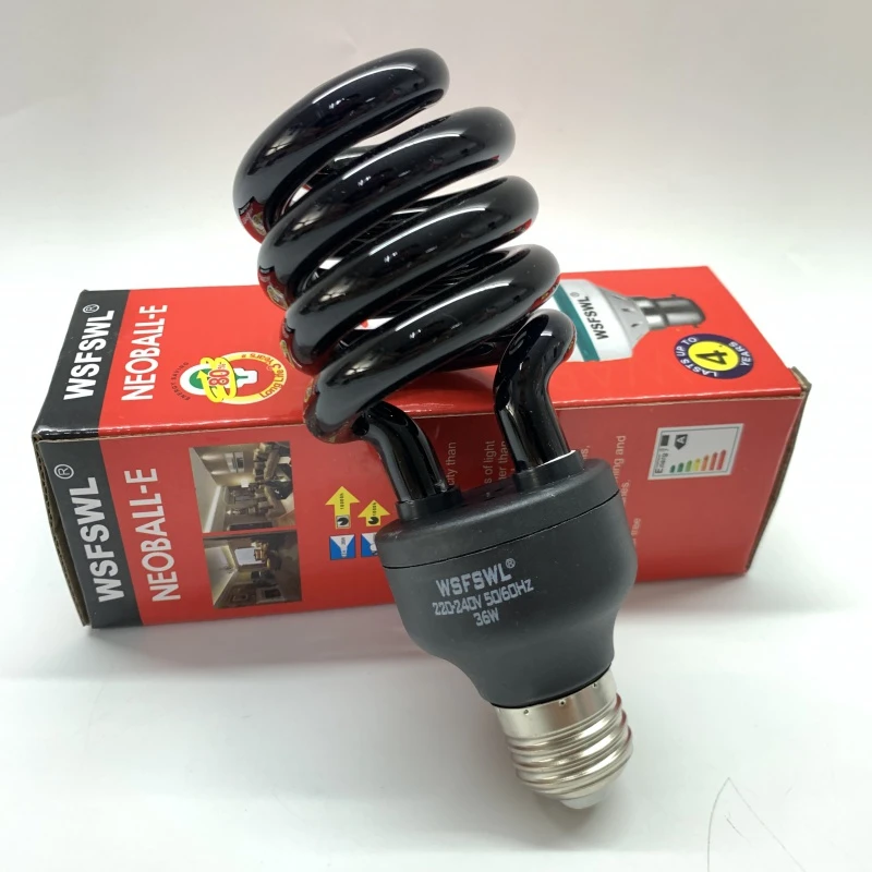 Bombilla para WSFSWL, luz negra ultravioleta, rosca E27, 36W, Detector de billetes de escenario, 220V, 365nm|Partes de comunicaciones| - AliExpress