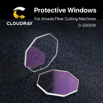 

Cloudray Laser 0-2000W Protective Windows Dia.33mm T1.5 Quartz Fused Silica JGS1 for Amada 1064nm Fiber Laser Cutting Machine