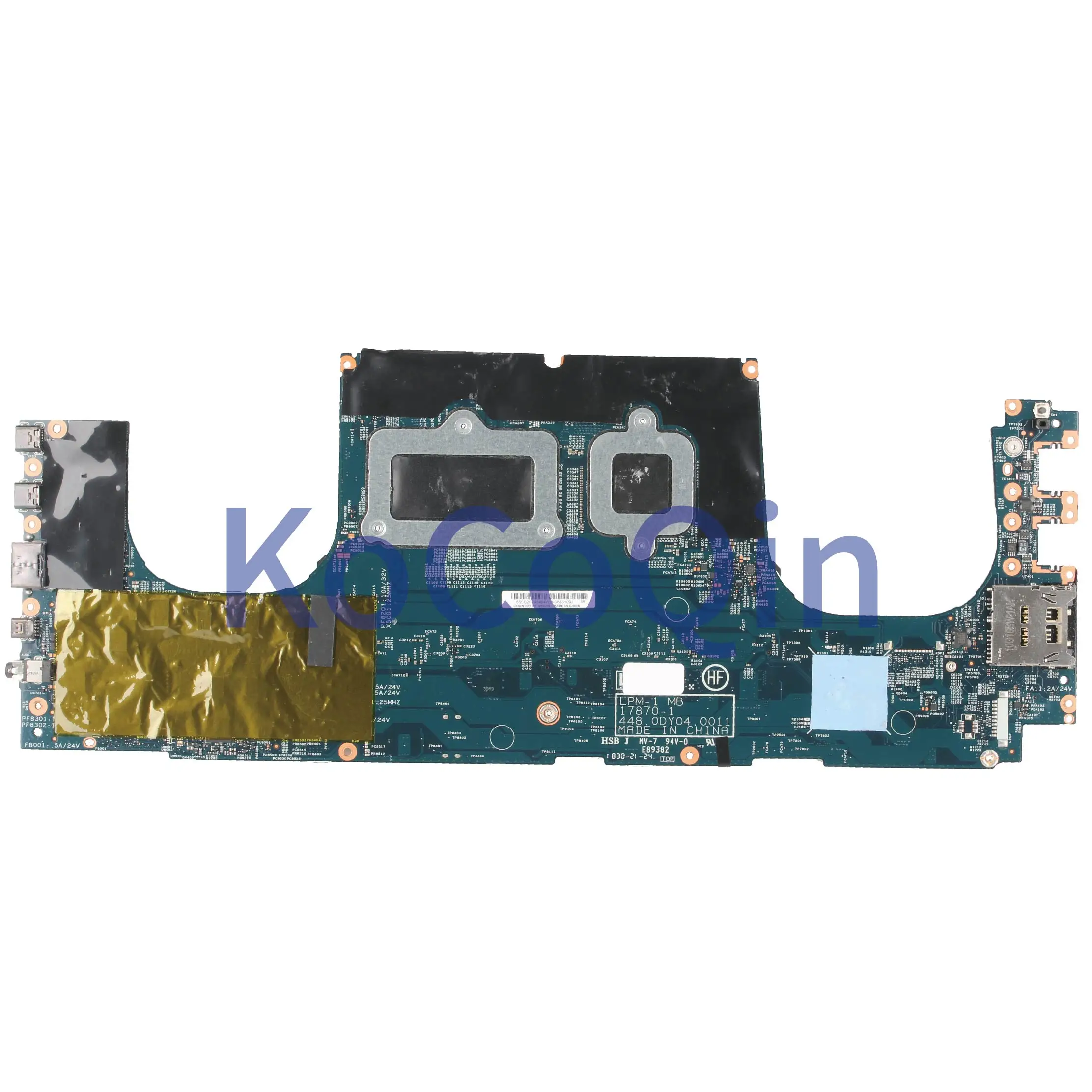 Finest  KoCoQin Laptop motherboard For LENOVO Thinkpad X1 Core SR3YZ I7-8850H Mainboard LPM-1 17870-1 448.0