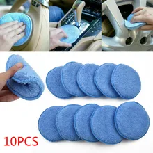 

10pcs Car Waxing Polish Microfiber Foam Sponge Applicator Cleaning Pads 5-Inch Dust Remove Auto Care Polishing Pad