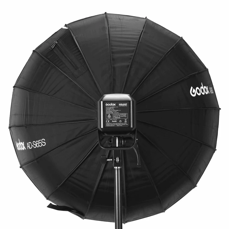 Godox 65 см AD-S65S встроенный Серебряный софтбокс с сотовой сеткой Godox крепление софтбокс для вспышки AD400PRO