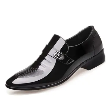 

Men'S Dress Shoes Fashion Pu Leather Shoes Men Black Wedding Oxford Shoes For Men'S Breathable Pointed Toe Formal Footwear